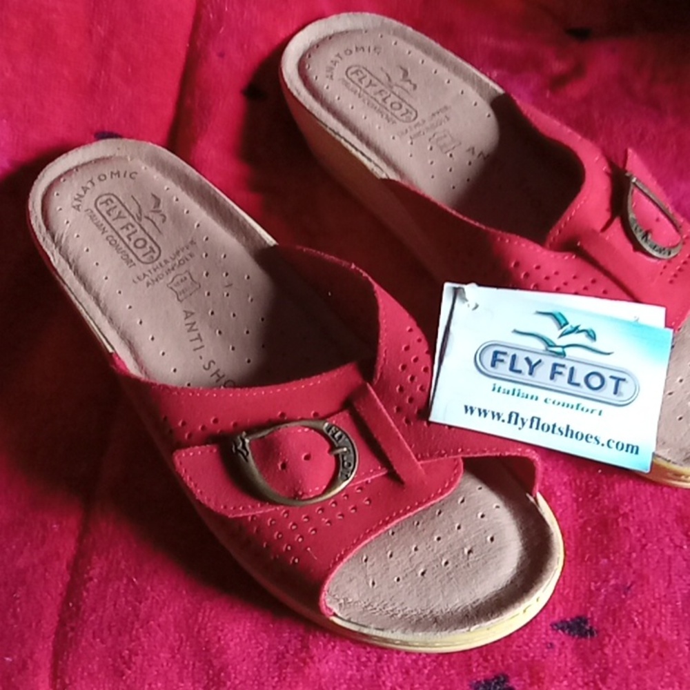 Red Suede sandlals